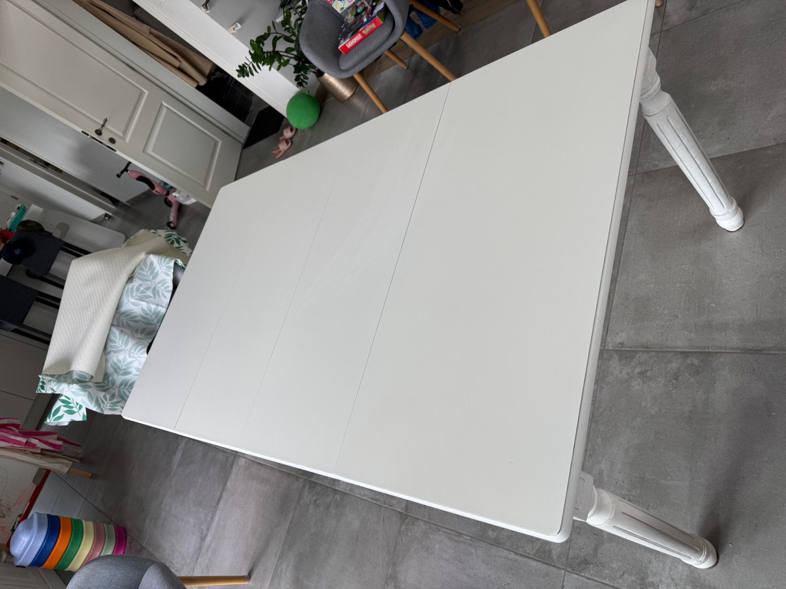 Table de salle à manger en bois à rallonges, Maison & Meubles, Enlèvement, Comme neuf