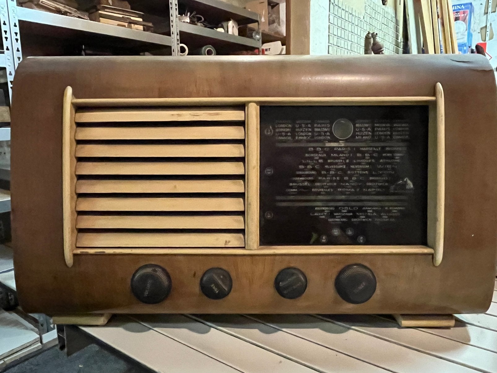 HMV model 918 oude radio, Ophalen of Verzenden