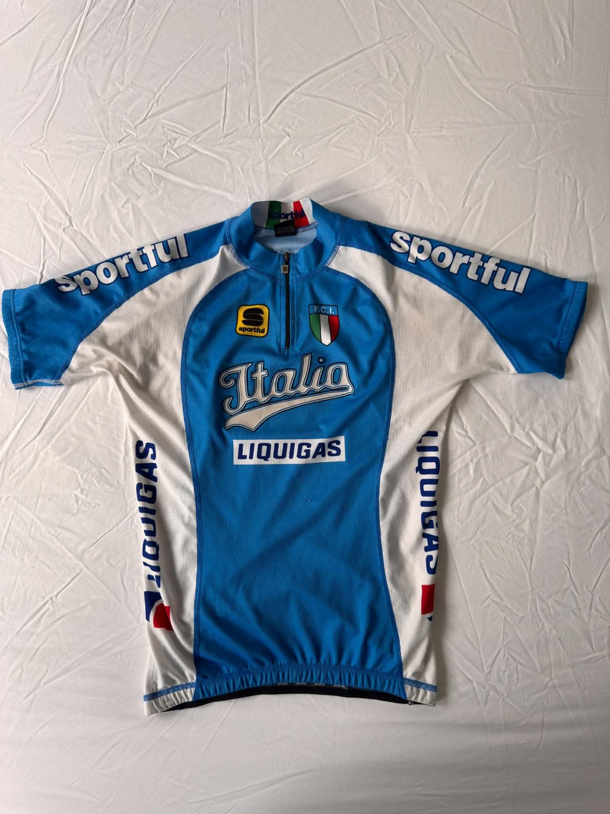 Vintage Italia wielershirt – Maat M, Fietsen en Brommers, Gebruikt, Ophalen of Verzenden, Bovenkleding, Heren