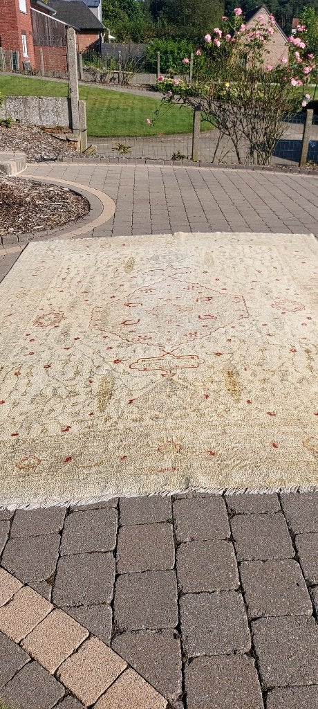 Perzisch tapijt "Herati", Huis en Inrichting, Ophalen, Gebruikt, Beige, 200 cm of meer