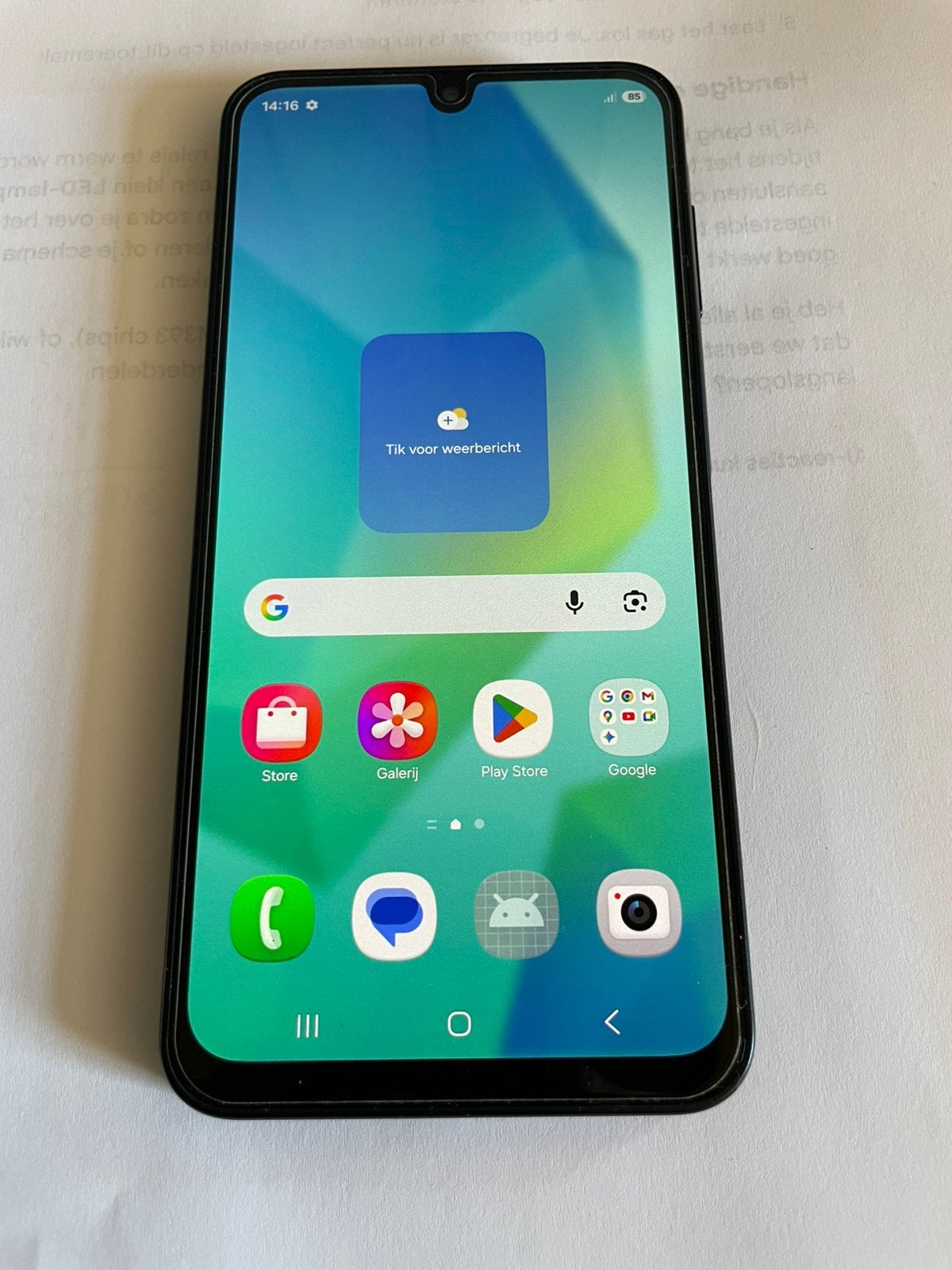 Samsung A16 zwart 128 gb, Telecommunicatie, Mobiele telefoons | Samsung, Ophalen, Zo goed als nieuw