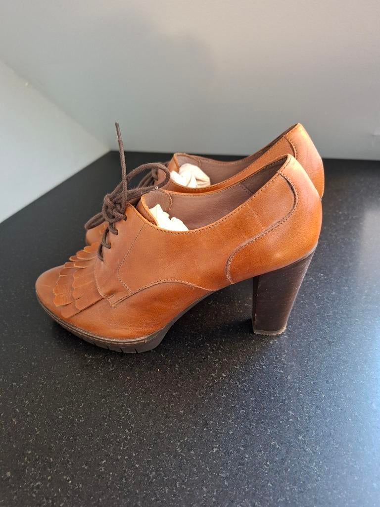 Wonders prachtige cognac schoenen, Ophalen of Verzenden, Zo goed als nieuw