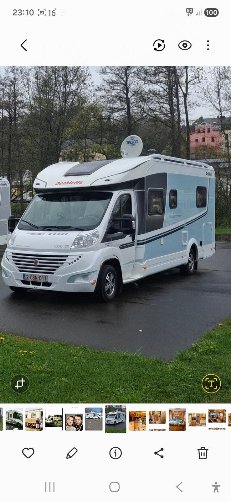 Camper dethleffs half integral, Caravanes & Camping, Camping-cars, Particulier, Enlèvement