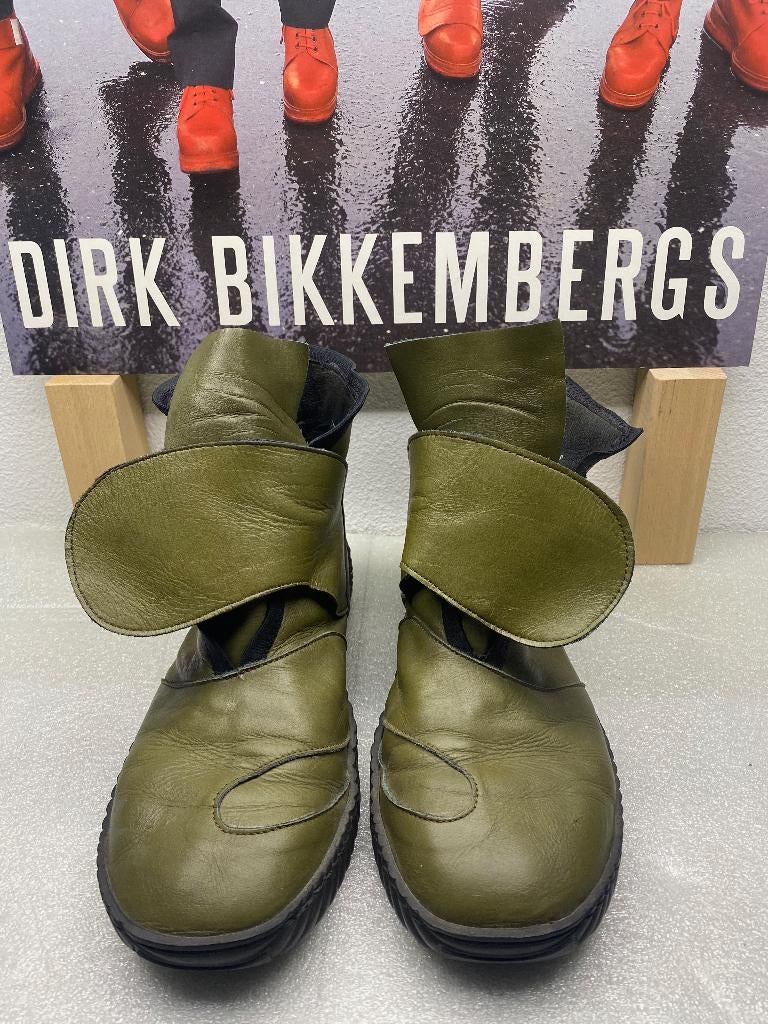 Bikkembergs vintage enkelloafers / olijfgroen / M46, Enlèvement ou Envoi, Autres couleurs, Flâneurs, Porté