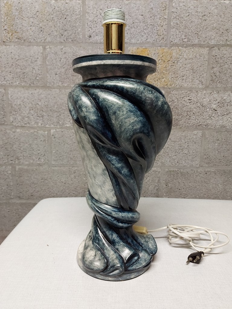 blauw getinte tafellamp, Blauw, Ophalen, Met kap