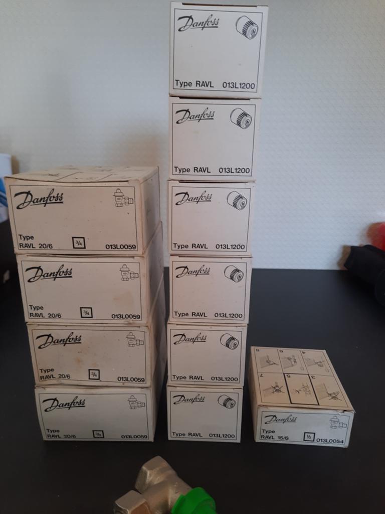 Thermostatische kranen danfoss, Ophalen