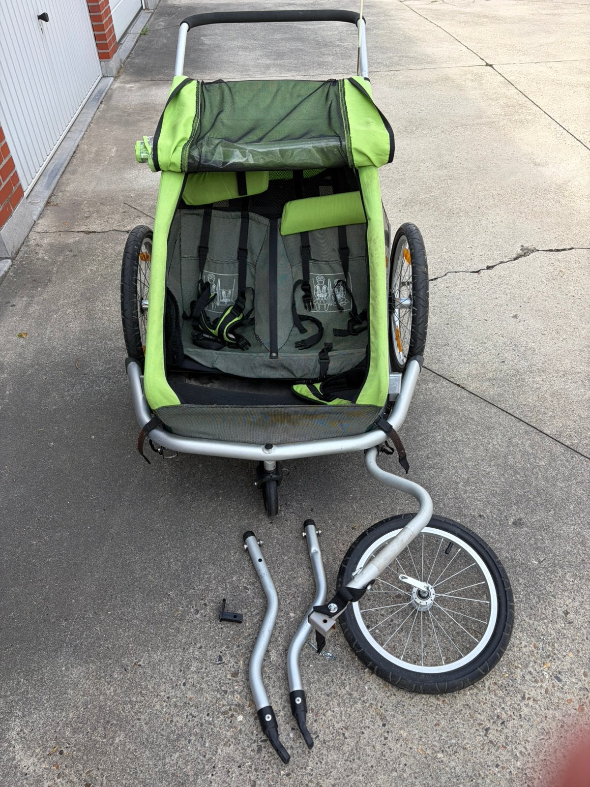 Fitskar 2 kinderen  croozer, Fietsen en Brommers, Fietsaccessoires | Aanhangwagens en Karren, Ophalen, Zo goed als nieuw