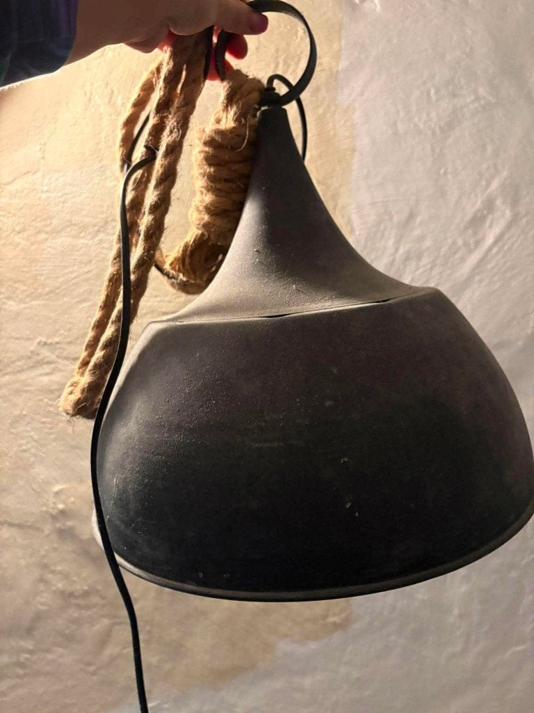 5 landelijke hanglampen, Enlèvement, Utilisé, Autres matériaux, Landelijk