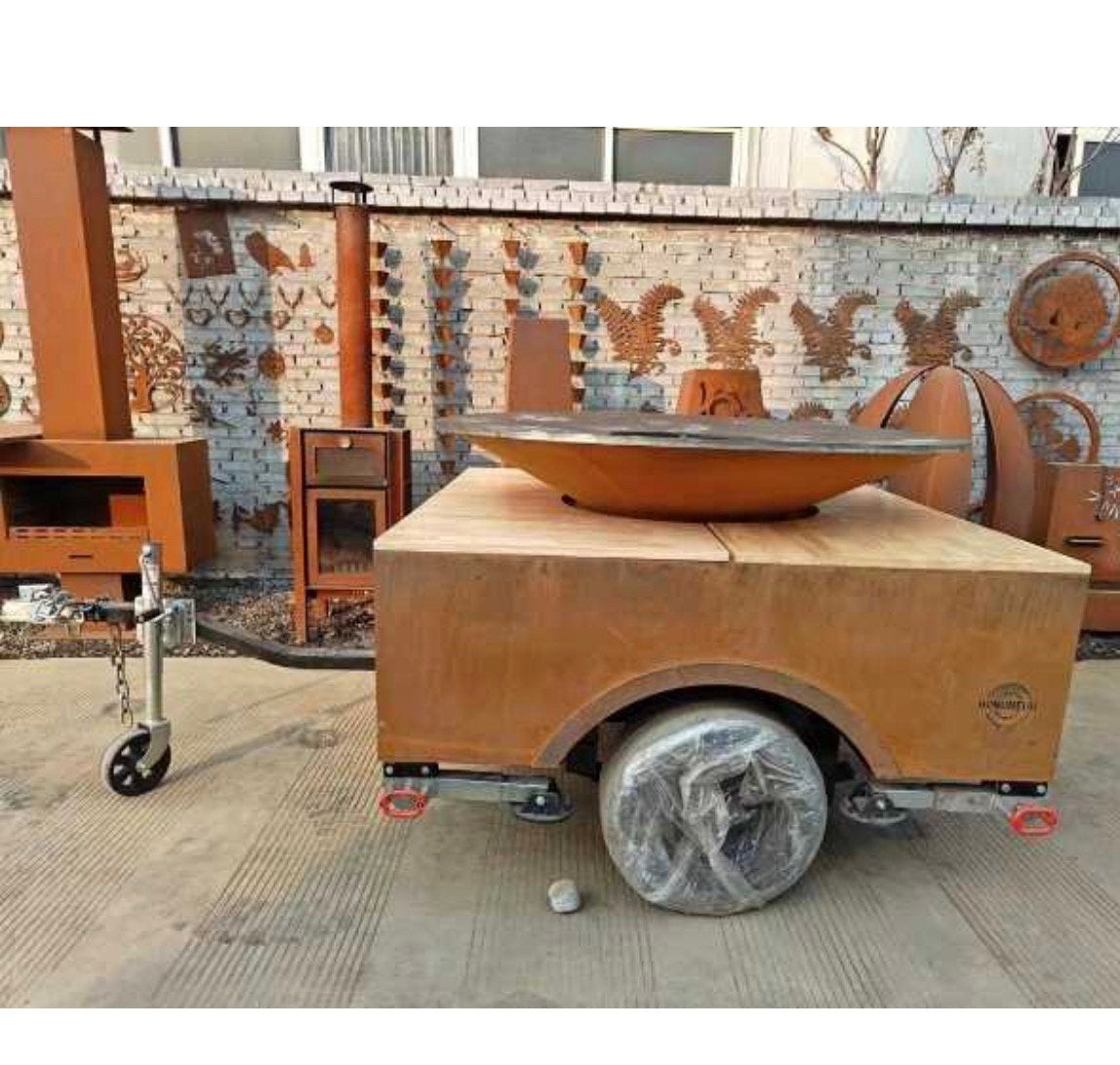 remorque bazero en corten, Enlèvement, Comme neuf