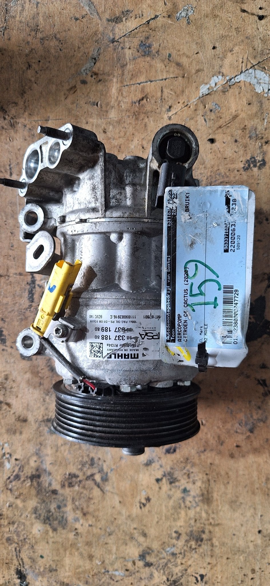 Originele Mahle Aircopomp Citroën C4 Cactus / Peugeot / Opel, Auto-onderdelen, Gebruikt, -, -, Ophalen of Verzenden