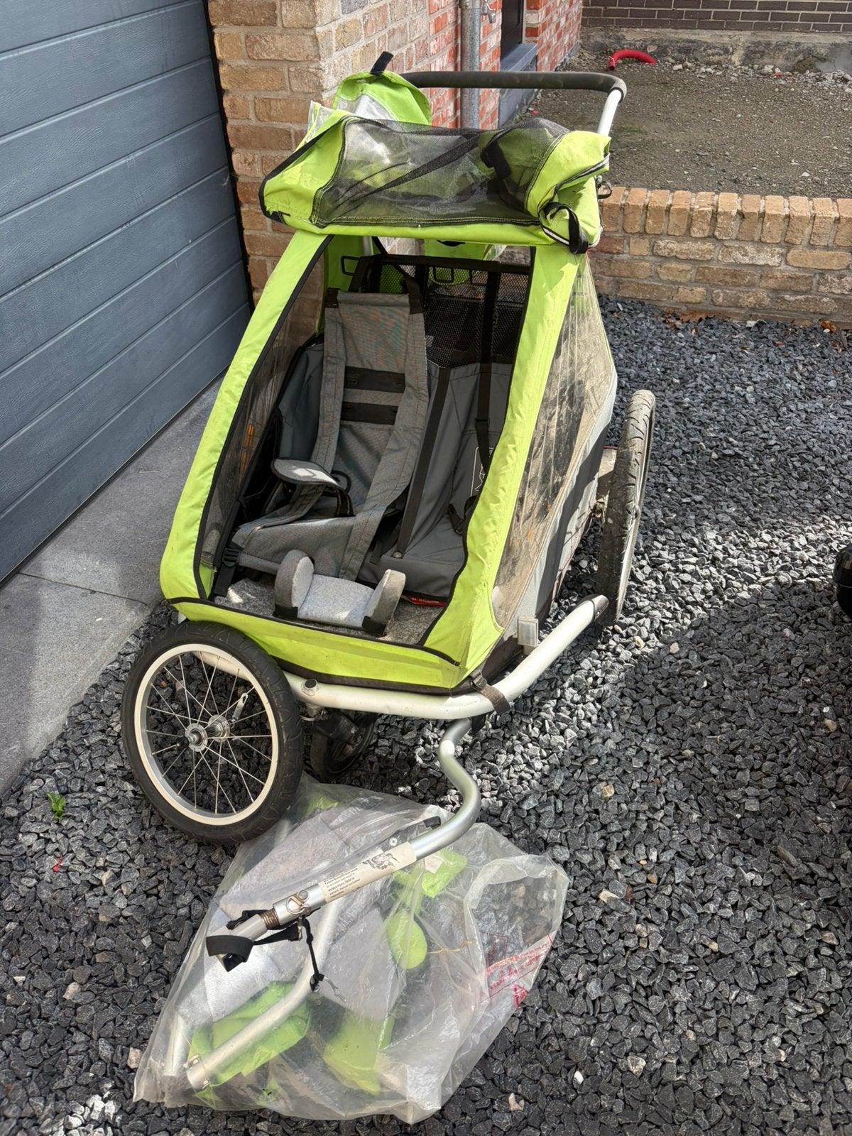 Fietskar, Fietsen en Brommers, Gebruikt, Vering, Ophalen of Verzenden, Kinderkar