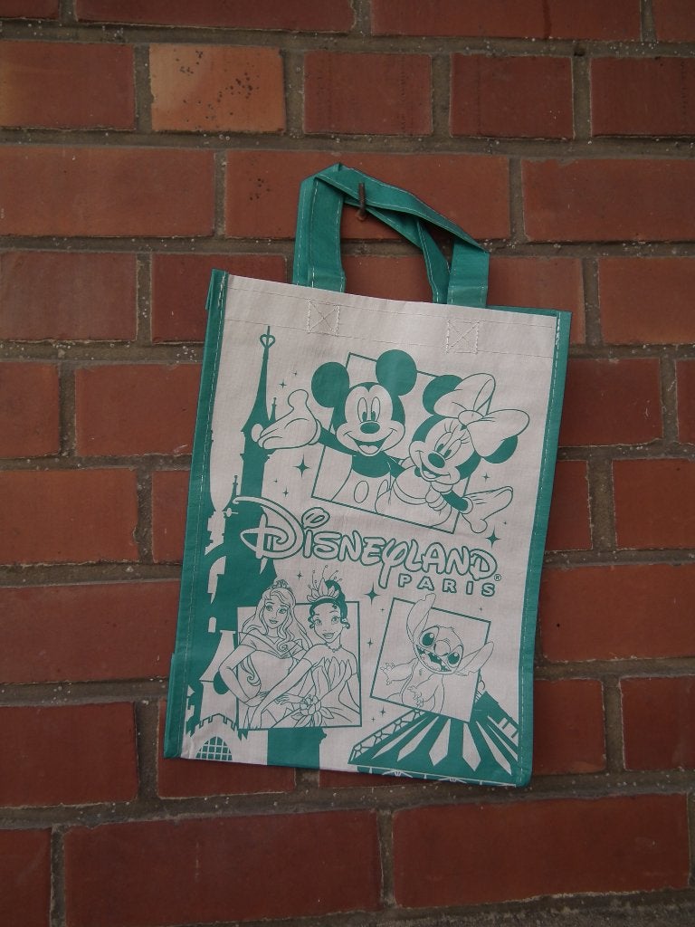 Herbruikbare tas van Disneyland Paris (H 30 / breedte 23 cm), Verzenden, Overige figuren, Zo goed als nieuw, Tas, Koffer of Zak