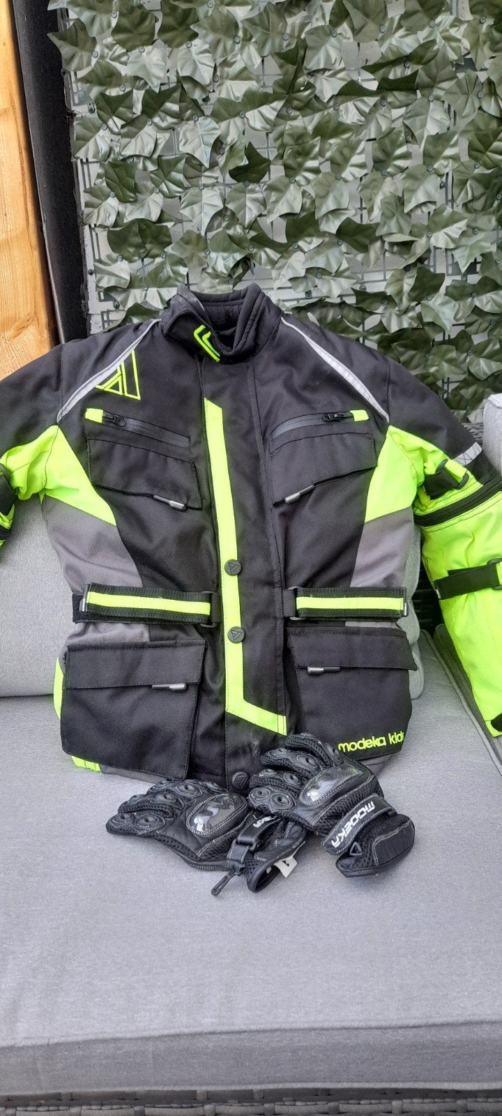 motorvest Modeka, Enlèvement, Enfants, Gants, Modeka