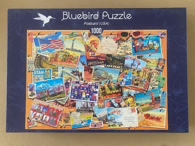 Bluebird Puzzle : Carte postale des États-Unis (1000 pièces), Enlèvement ou Envoi