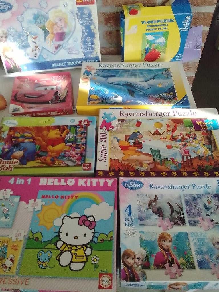 Allerlei puzzels - 20tal., Kinderen en Baby's, Ophalen, Gebruikt