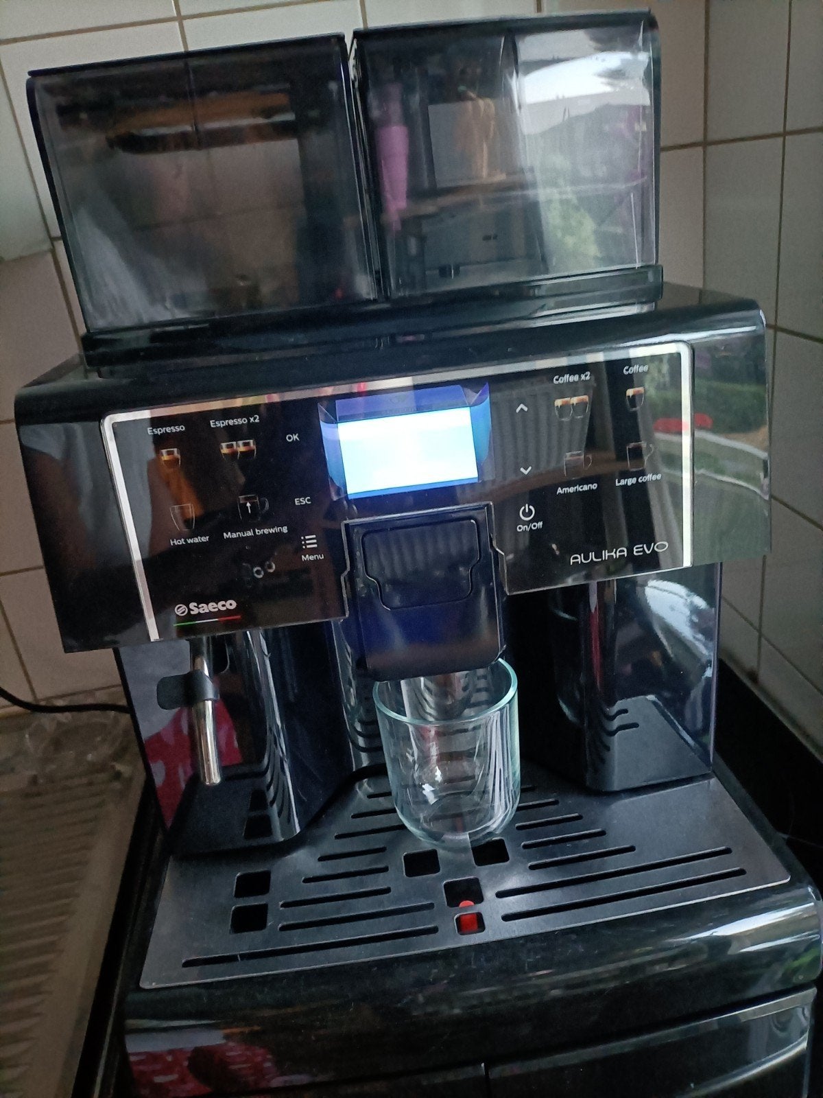 Professionele koffie machine, Ophalen