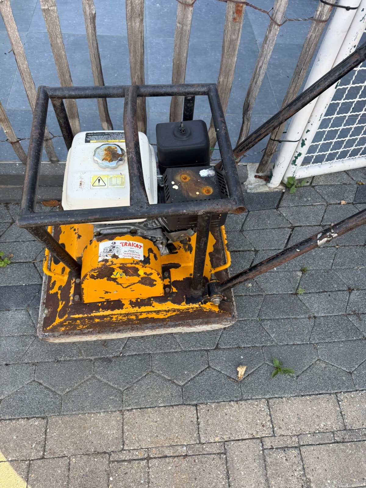 Trilplaat 118kg, Jardin & Terrasse, Outils à main, Enlèvement, Utilisé