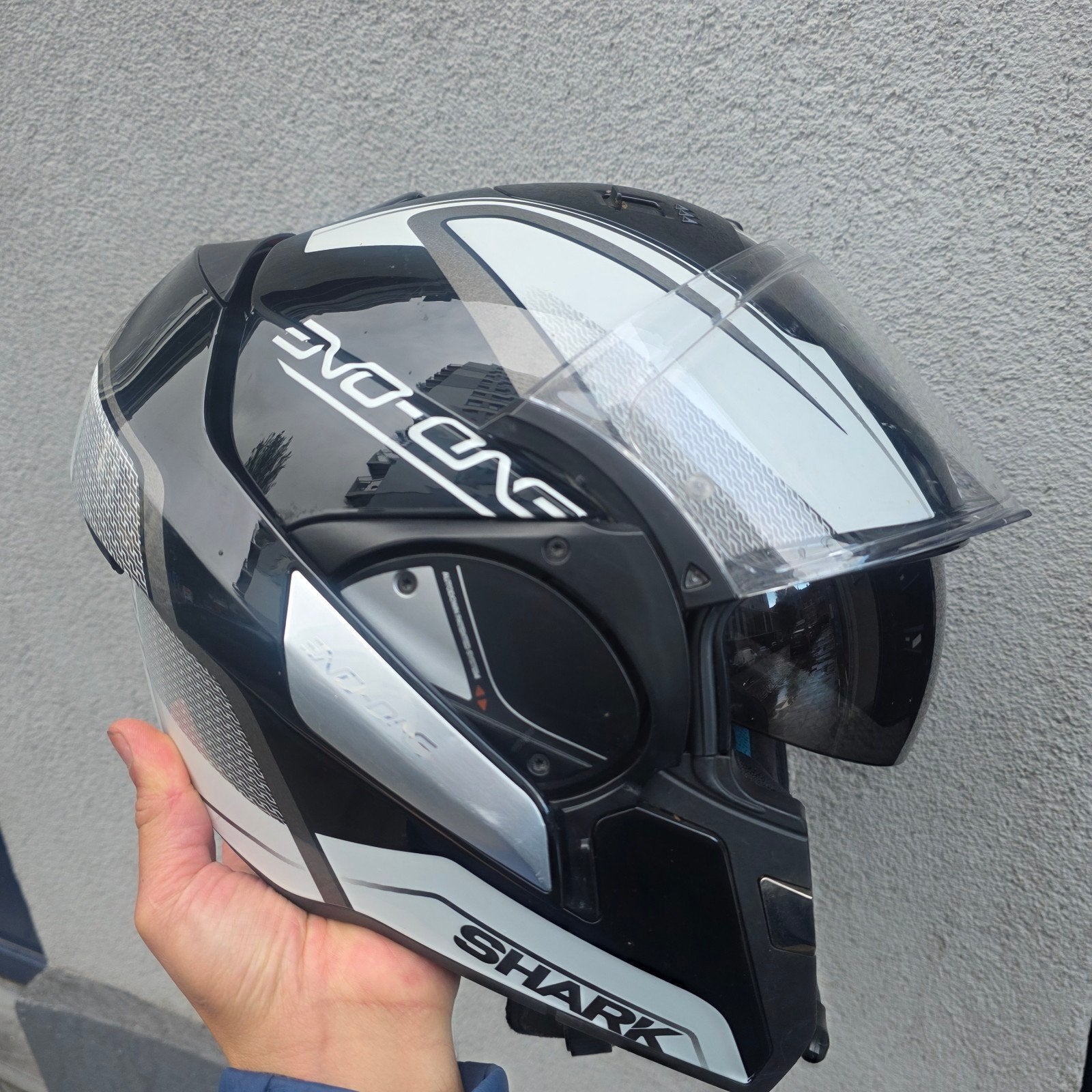 shark modulaire motorhelm, Motoren, Ophalen of Verzenden, S, Shark
