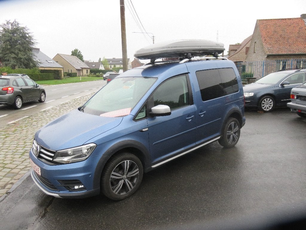vw caddy 1400 tfsi  AUTOMAAT..ALLTRACK 5 ZITPL .29/11/2017, Auto's, Stof, Euro 6, Blauw, Bedrijf