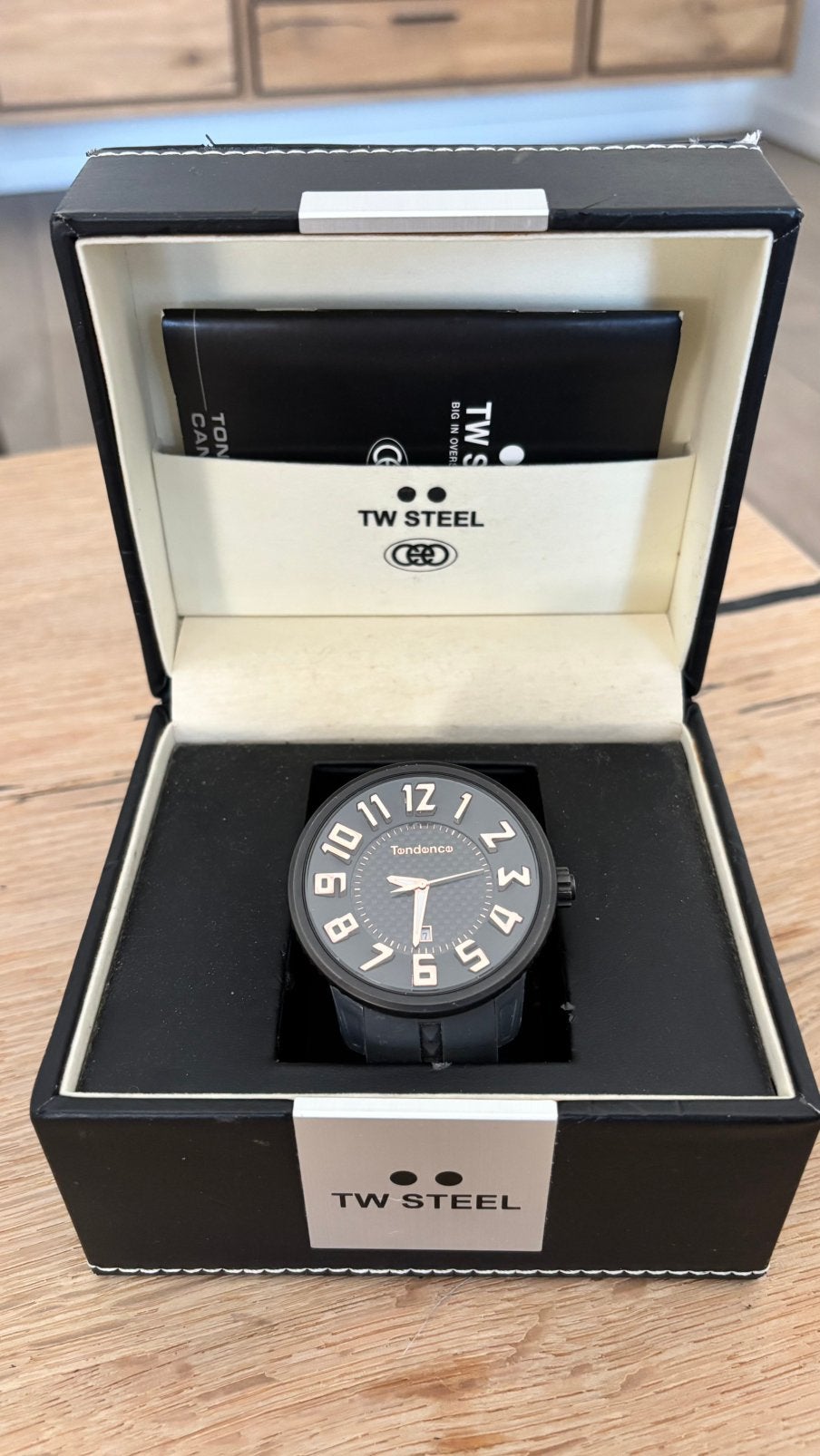 Oversized horloge dames (zwart), Ophalen, Gebruikt