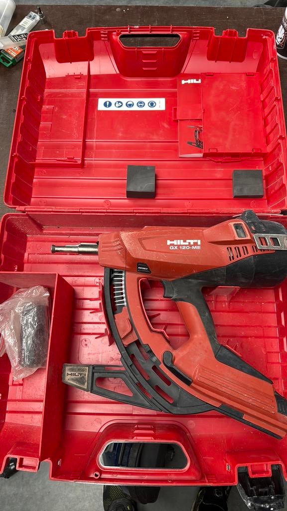 Hilti GX 120 ME nagelschieter op gas, Doe-het-zelf en Bouw, Ophalen, Gebruikt