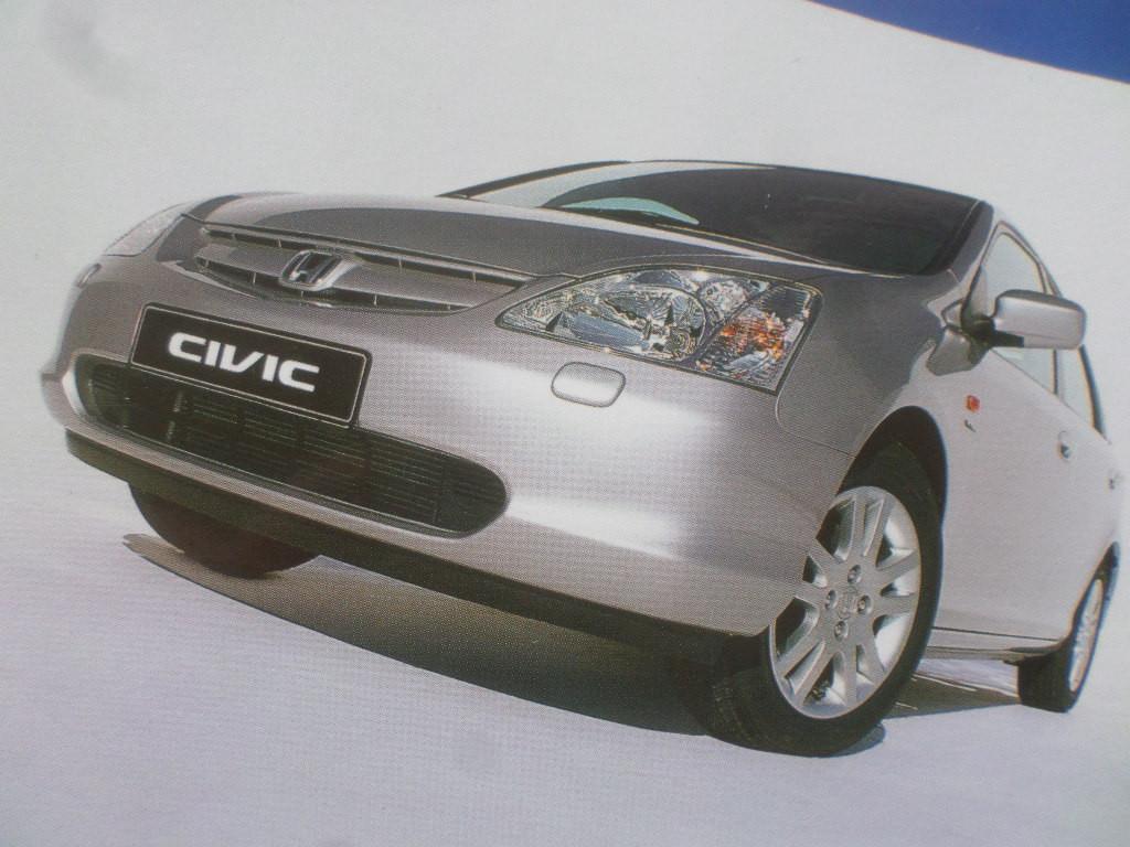 Honda Civic 5 deurs 2001 Brochure, Ophalen of Verzenden, Honda