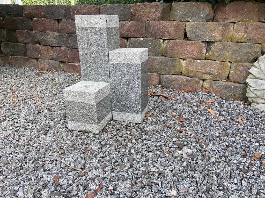 3 piliers d'eau en granit, Enlèvement, Neuf, Granit, Ornement d'eau