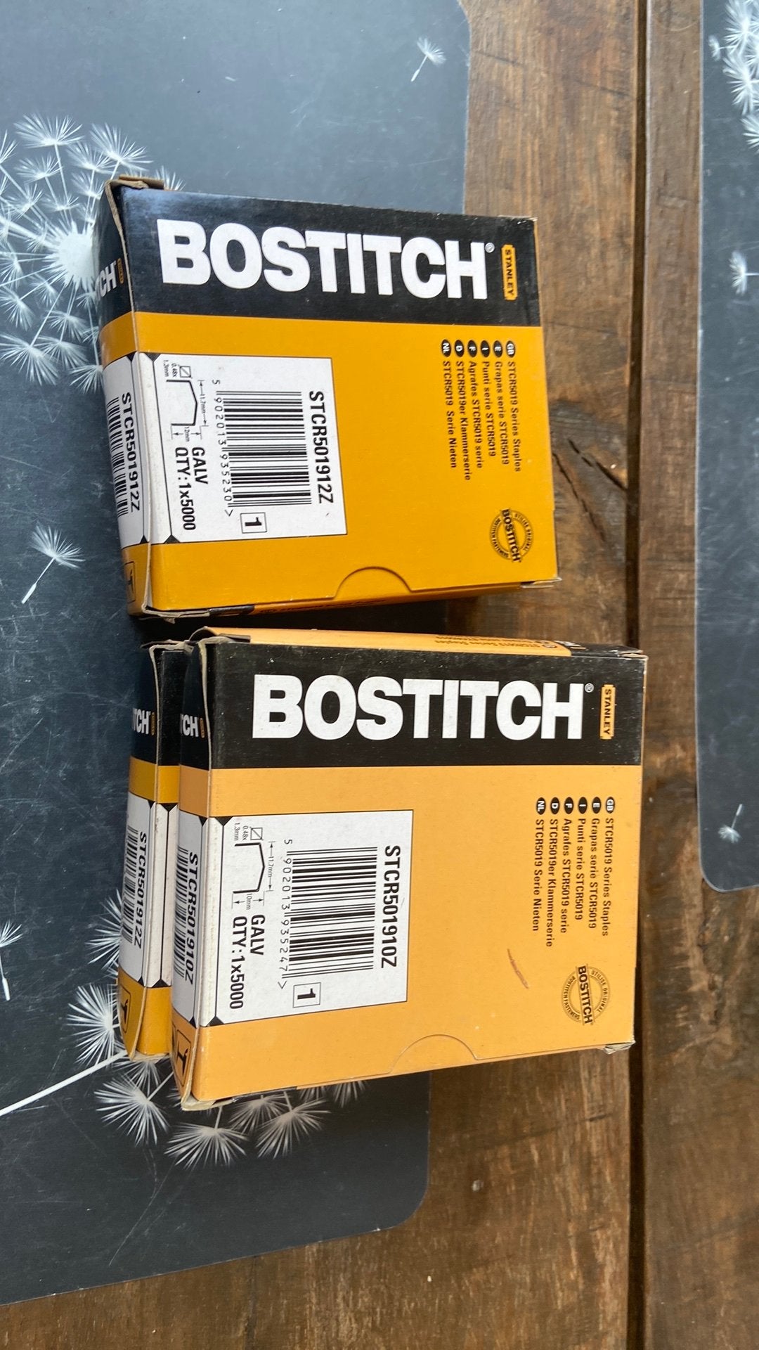 Nietjes Bostitch, Ophalen, Nieuw, Tacker/nietmachine, Stanley