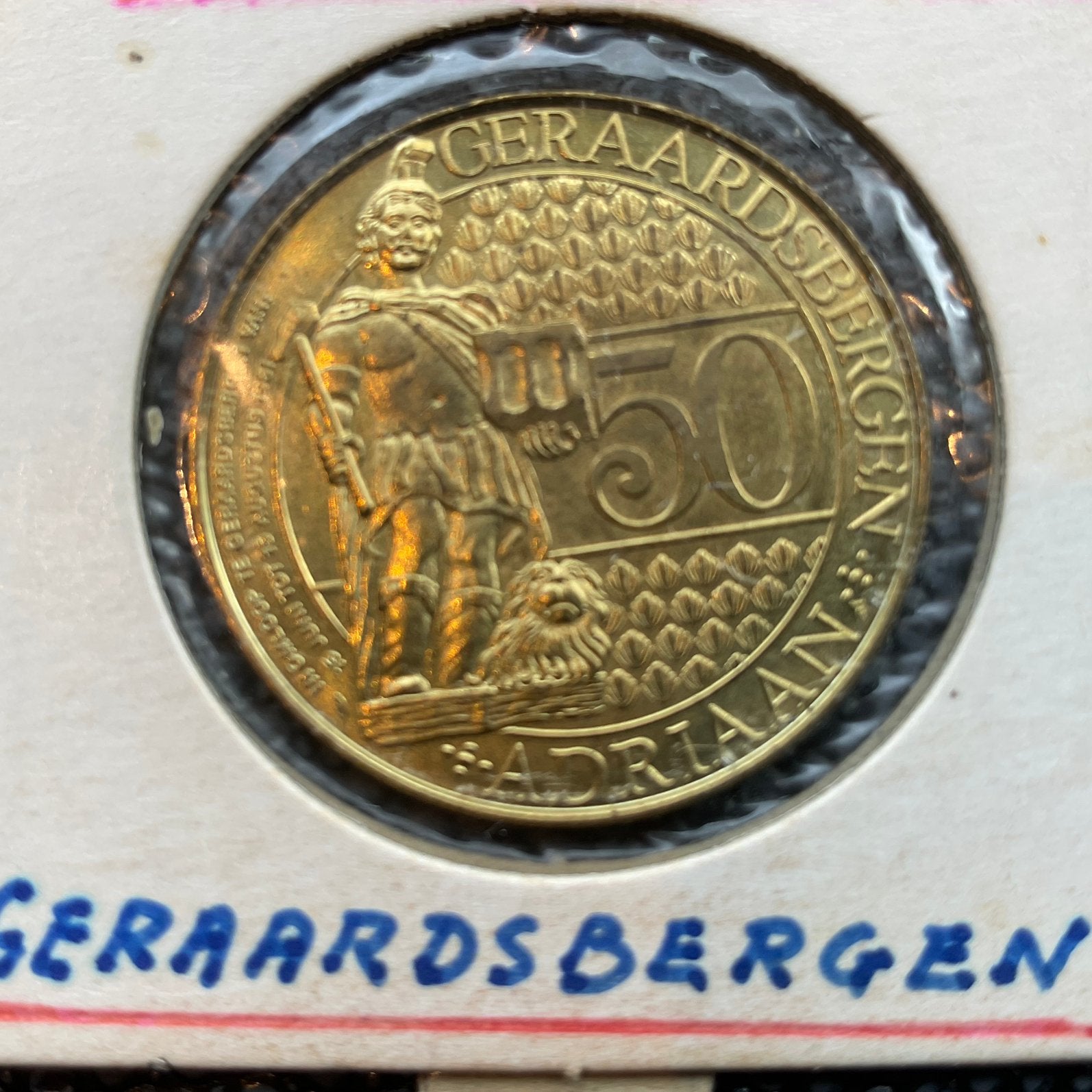 Geraardsbergen - gemeentepenning St-Adriaan - 1981, Verzenden, Metaal, Losse munt