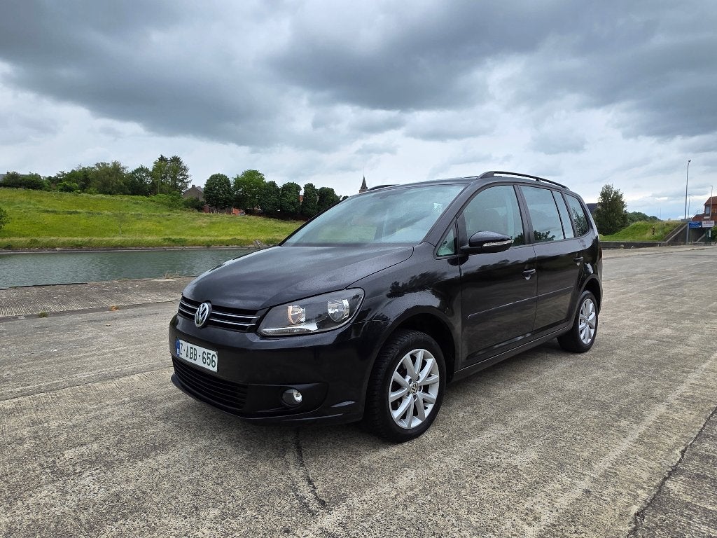 Volkswagen Touran 1.4 TSI Trendline DSG, Auto's, Automaat, Euro 5, Zwart, Zwart