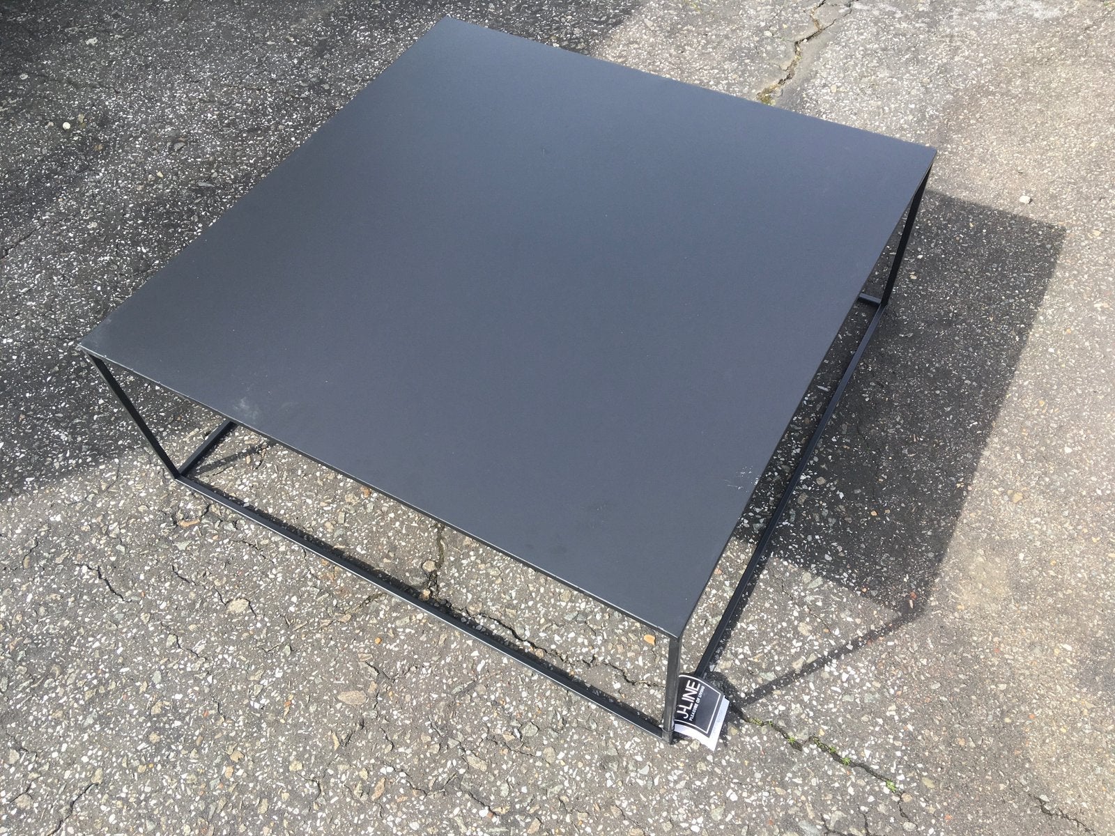 Nieuwe metalen salontafel J-Line, Huis en Inrichting, 50 tot 100 cm, Vierkant, Nieuw, Metaal