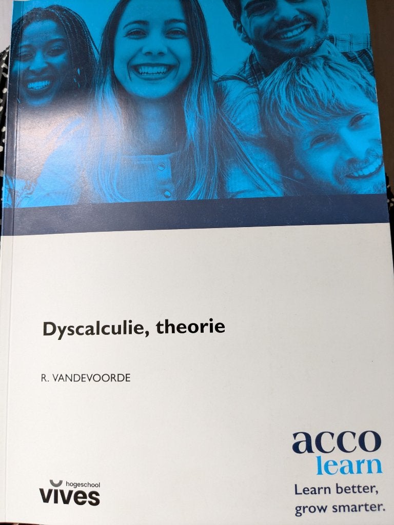 Dyscalculie, theorie van Rudy Vandevoorde, Boeken, Ophalen of Verzenden, Nieuw, Hogeschool, Acco