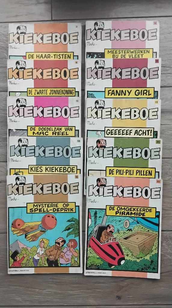 Lotje Kiekeboe. 1é drukken (27 stuks), Meerdere stripboeken, Ophalen of Verzenden, Gelezen, MERHO