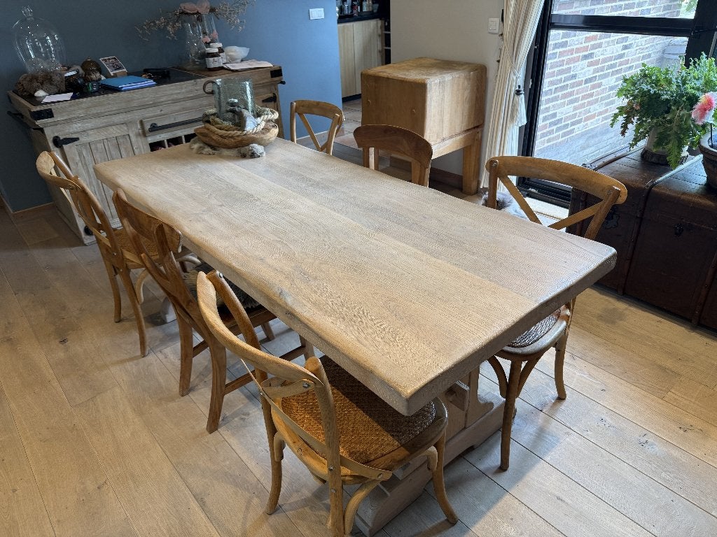 Kloostertafel, Maison & Meubles, Tables | Tables à manger, Comme neuf, 50 à 100 cm, 200 cm ou plus, Cinq personnes ou plus, Rectangulaire