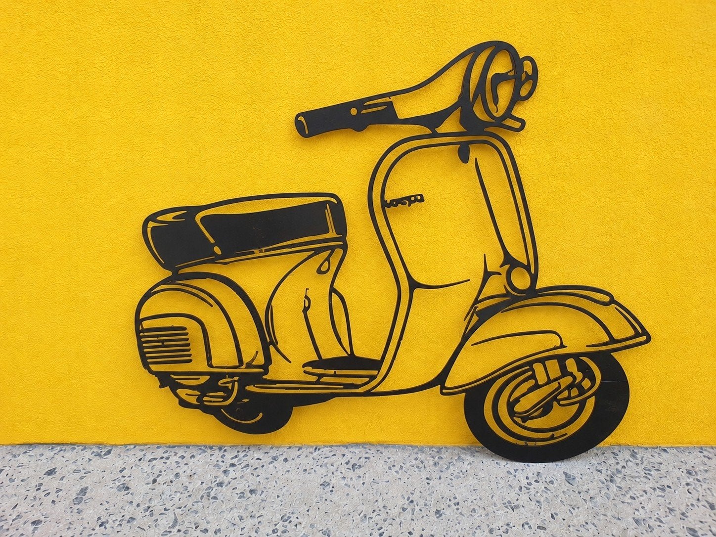 Vespa en métal, Maison & Meubles, Accessoires pour la Maison | Cadres, Neuf, 60 cm, 50 cm, Autres types