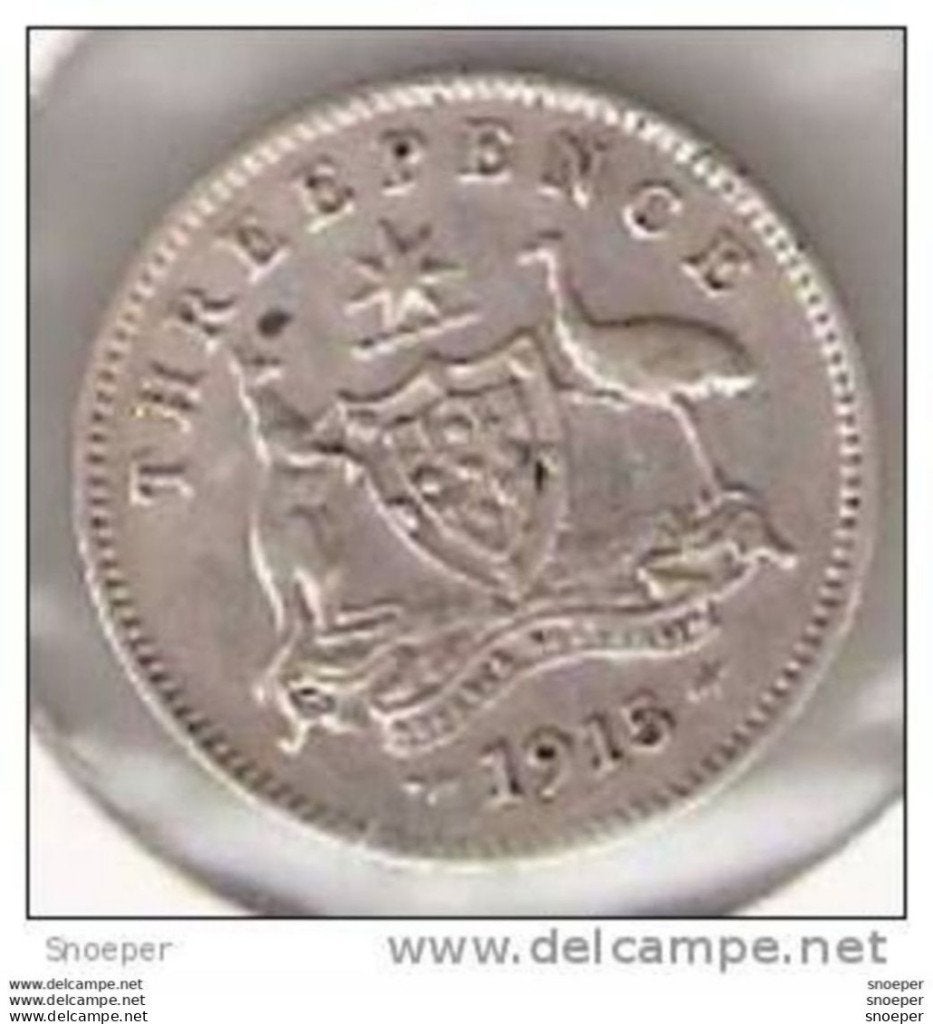 Australia 3 pence 1915 L km 24 vf+,cat. val krause vf 90$ xf, Timbres & Monnaies, Monnaies | Amérique, Envoi, Amérique du Sud