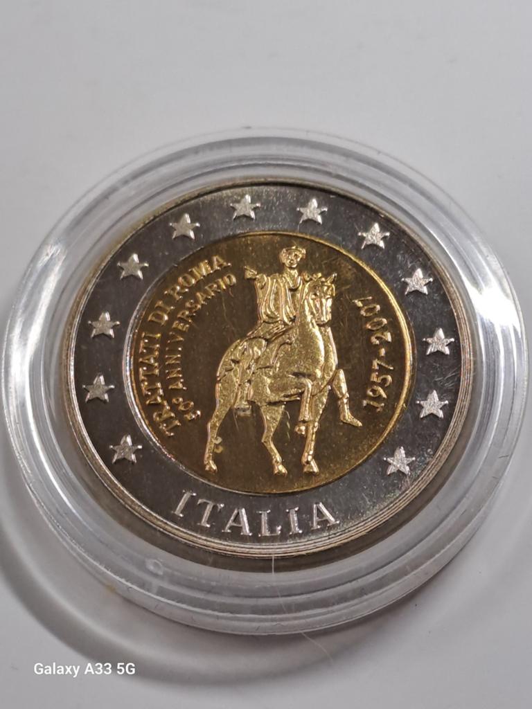 L' Italie 2 € commémorative – 1957–2007, Timbres & Monnaies, Monnaies | Europe | Monnaies euro, Italie, Enlèvement ou Envoi