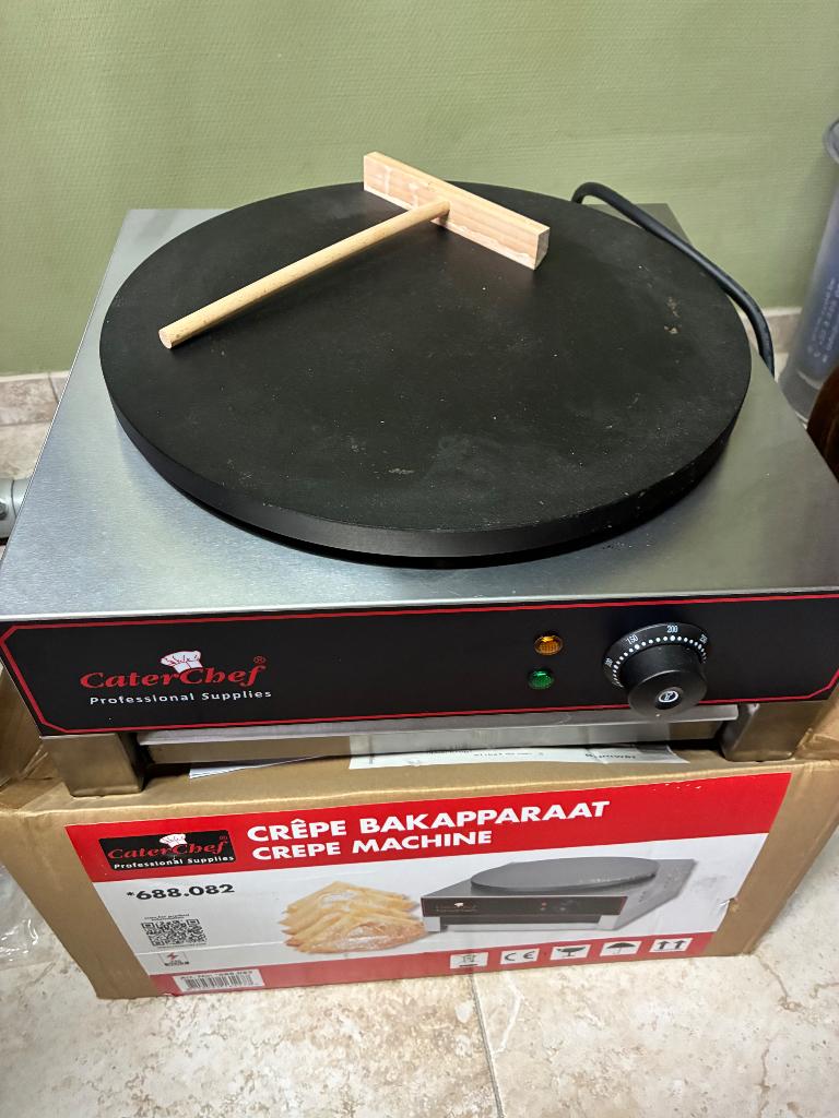 Pannenkoek bakplaat, Elektronische apparatuur, Ophalen, Nieuw, Vrijstaand, Elektrisch