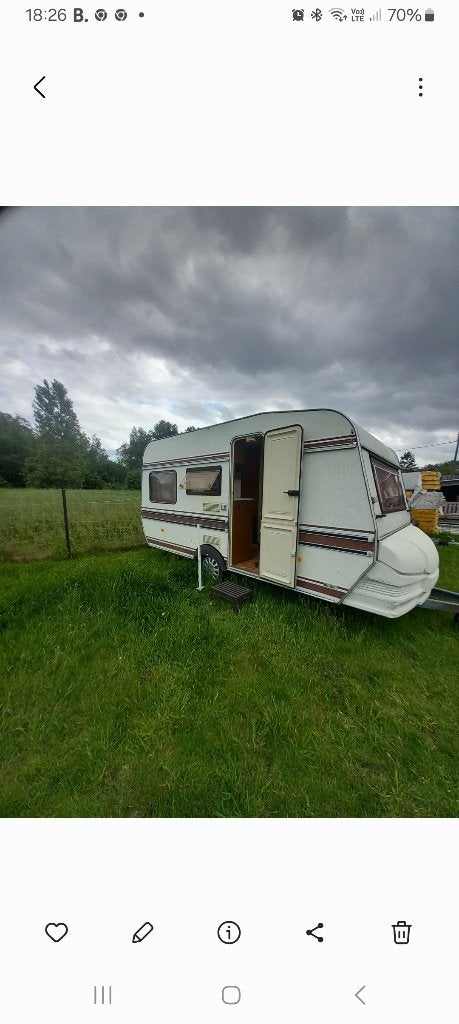 Caravane +auvent, Caravanes & Camping, Enlèvement, Utilisé
