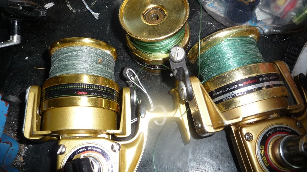 2 Daiwa Gs 9 gold, Enlèvement, Utilisé, Moulinet