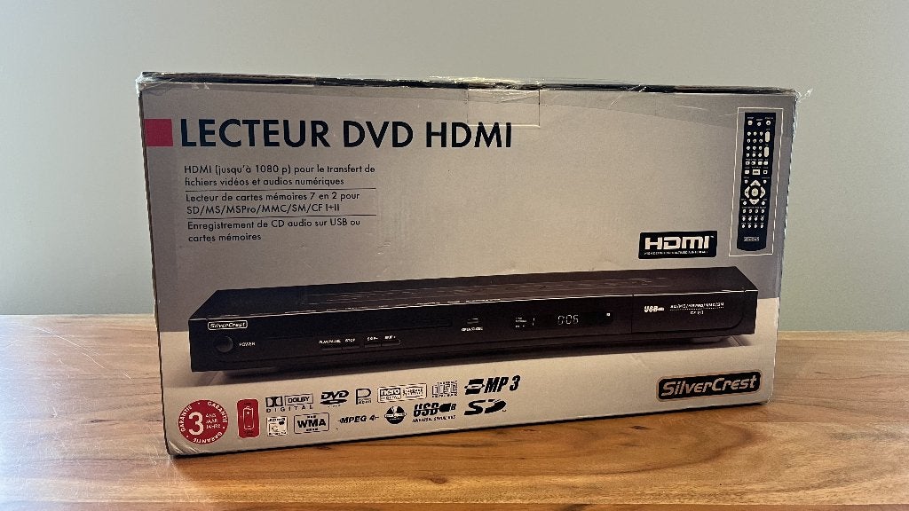 Lecteur DVD SilverCrest HDMI USB et lecteur de cartes, TV, Hi-fi & Vidéo, Envoi, Neuf, Lecteur DVD, Autres marques
