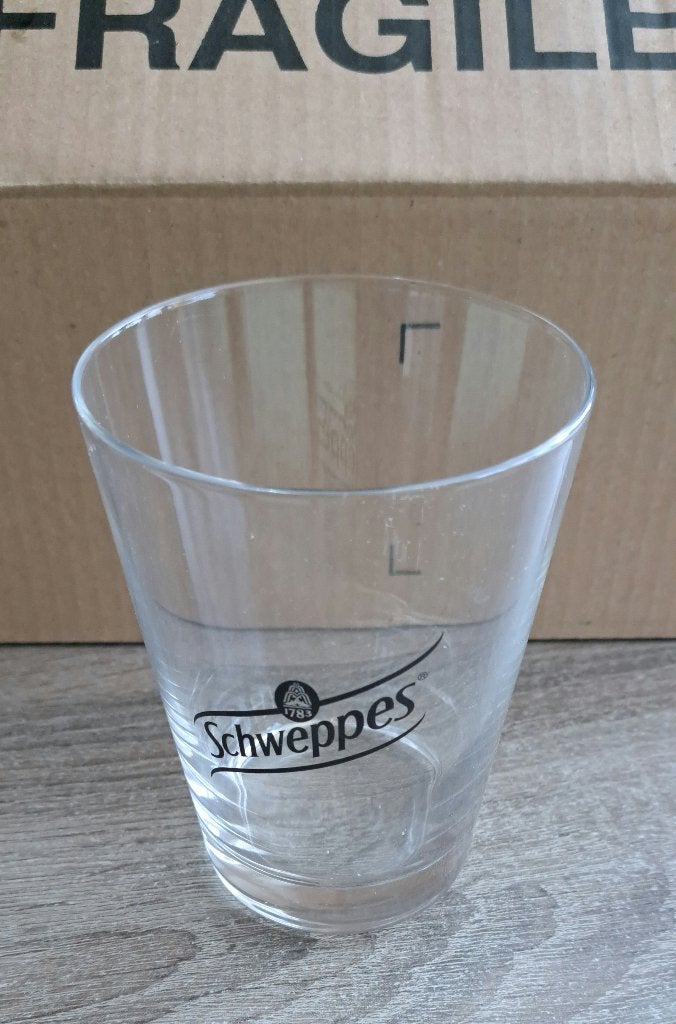 Nieuwe Schweppes glazen, Verzamelen, Ophalen, Nieuw, Frisdrankglas