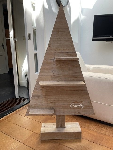 TE KOOP: Houten deco-kerstboom O’Malley, Enlèvement, Utilisé