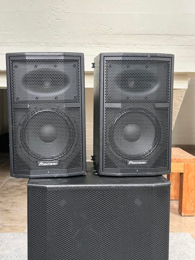 Pioneer DJ XPRS10 x 2 / Sub XPRS1152S, Ophalen, Zo goed als nieuw, Audio