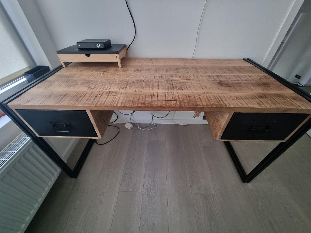 Bureau mangohout, Ophalen, Gebruikt, Hout, Industrieel