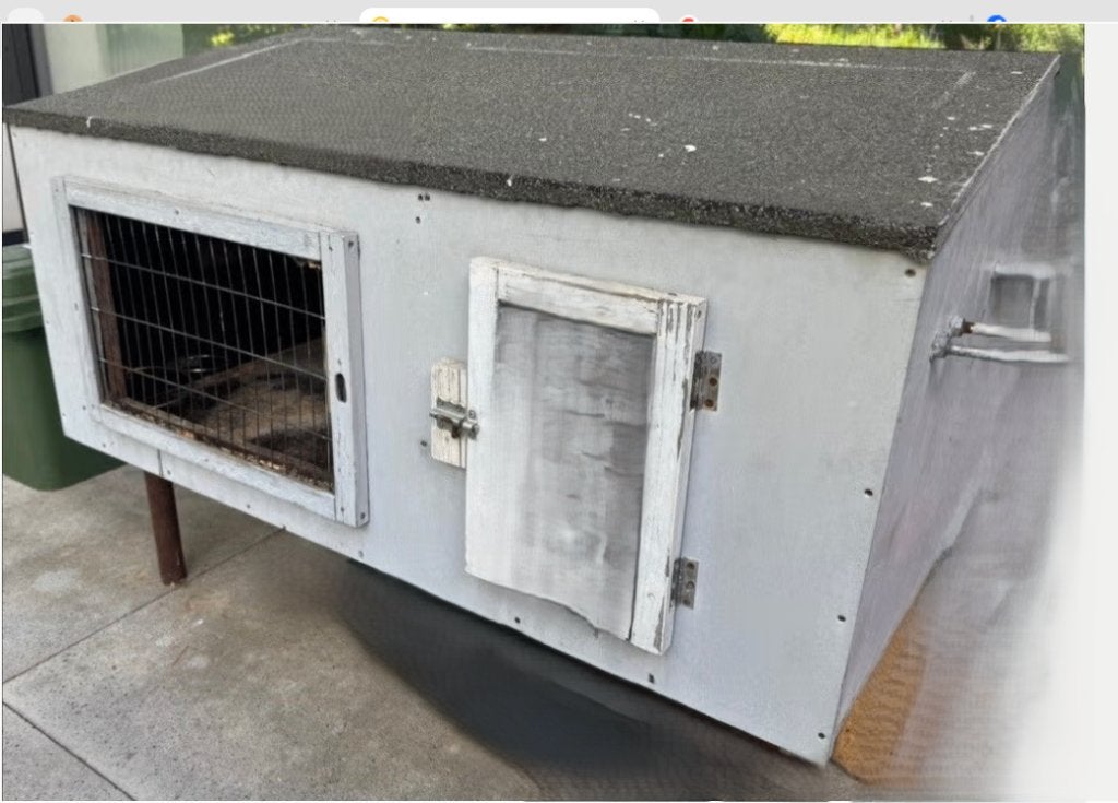 Konijnenhok/kippenhok/dierenhok/hamsterhok, Ophalen, Gebruikt