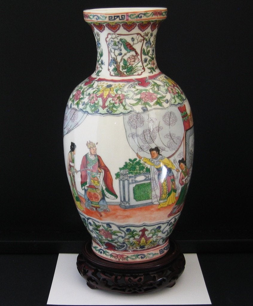Vase en porcelaine chinoise - Famille Rose - 713, Antiquités & Art, Enlèvement