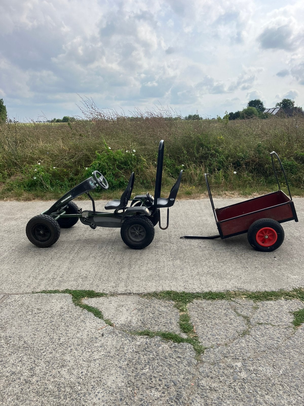 Berg  gocar wrangler + huifkar, Enlèvement, Comme neuf, Berg
