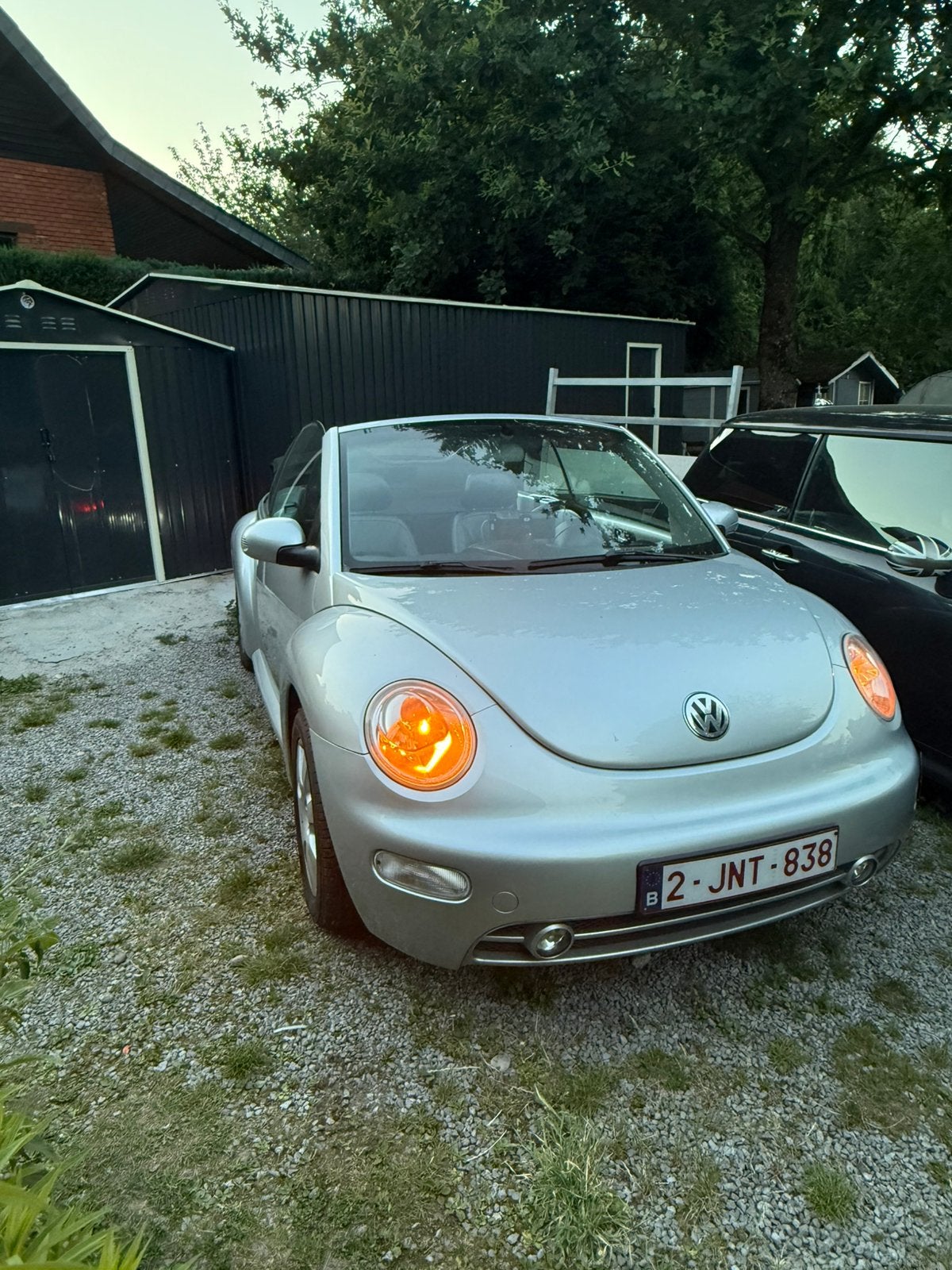 Vw beetle 2003, Auto's, 4 zetels, Parkeersensor, Zwart, Cabriolet