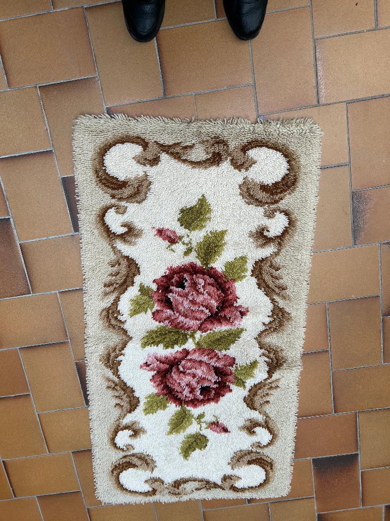 2 Prachtige matjes, Maison & Meubles, Ameublement | Tapis & Moquettes, Enlèvement, Utilisé, Crème, Rectangulaire